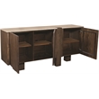 Meridian Furniture Pietra Brown Travertine And Mango Wood Sideboard / Buffet