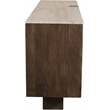 Meridian Furniture Pietra Brown Travertine And Mango Wood Sideboard / Buffet