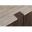 Meridian Furniture Pietra Brown Travertine And Mango Wood Sideboard / Buffet