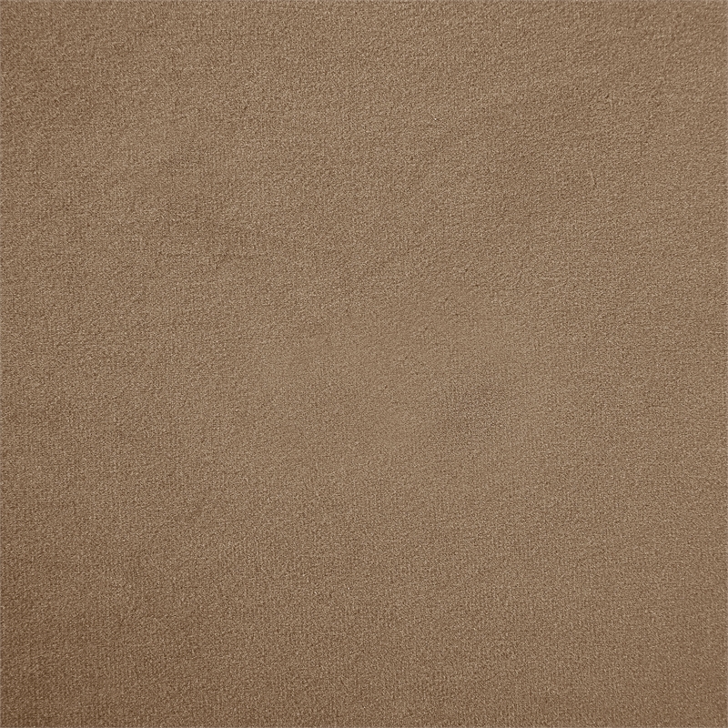 Meridian Furniture Cedra Beige Velvet Performance Fabric Counter Stool
