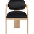 Meridian Furniture Cedra Black Velvet Performance Fabric Dining Chair (Set of 2)