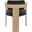 Meridian Furniture Cedra Black Velvet Performance Fabric Dining Chair (Set of 2)