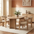 Meridian Furniture Cedra Cream Velvet Performance Fabric Dining Chair (Set of 2)
