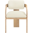 Meridian Furniture Cedra Cream Velvet Performance Fabric Dining Chair (Set of 2)