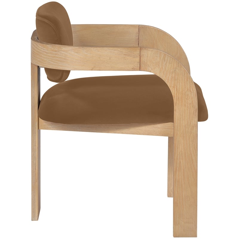 Meridian Furniture Cedra Saddle Velvet Performance Fabric DC (Set of 2)