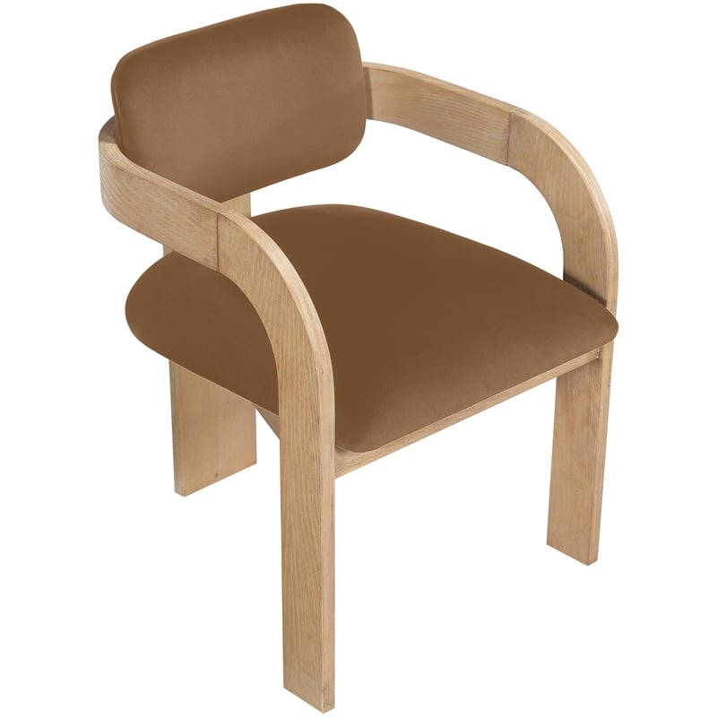 Meridian Furniture Cedra Saddle Velvet Performance Fabric DC (Set of 2)