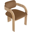 Meridian Furniture Cedra Saddle Velvet Performance Fabric DC (Set of 2)