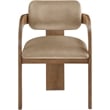 Meridian Furniture Cedra Beige Velvet Performance Fabric Dining Chair (Set of 2)
