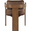Meridian Furniture Cedra Brown Velvet Performance Fabric Dining Chair (Set of 2)