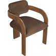 Meridian Furniture Cedra Brown Velvet Performance Fabric Dining Chair (Set of 2)