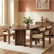 Meridian Furniture Cedra Cream Velvet Performance Fabric Dining Chair (Set of 2)