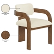 Meridian Furniture Cedra Cream Velvet Performance Fabric Dining Chair (Set of 2)