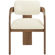 Meridian Furniture Cedra Cream Velvet Performance Fabric Dining Chair (Set of 2)