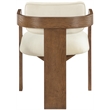 Meridian Furniture Cedra Cream Velvet Performance Fabric Dining Chair (Set of 2)
