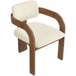 Meridian Furniture Cedra Cream Velvet Performance Fabric Dining Chair (Set of 2)