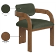Meridian Furniture Cedra Green Velvet Performance Fabric Dining Chair (Set of 2)