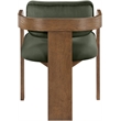 Meridian Furniture Cedra Green Velvet Performance Fabric Dining Chair (Set of 2)
