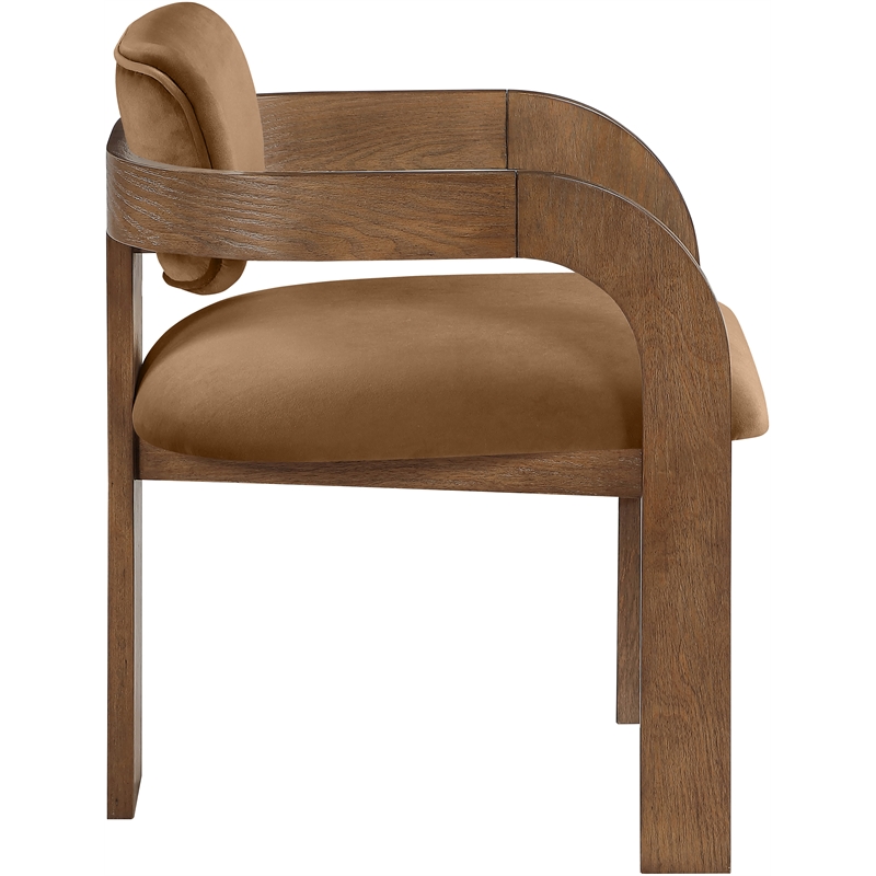 Meridian Furniture Cedra Saddle Velvet Performance Fabric DC (Set of 2)