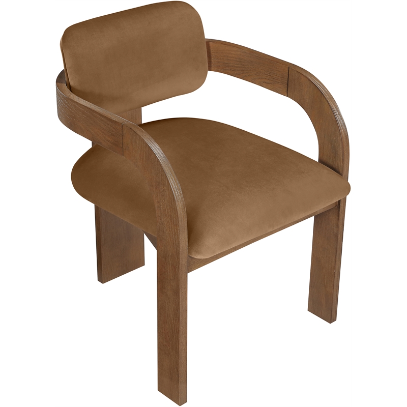 Meridian Furniture Cedra Saddle Velvet Performance Fabric DC (Set of 2)