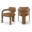 Meridian Furniture Cedra Saddle Velvet Performance Fabric DC (Set of 2)