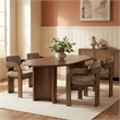 Meridian Furniture Cedra Taupe Velvet Performance Fabric Dining Chair (Set of 2)