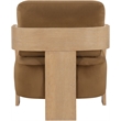 Meridian Furniture Cedra Saddle Velvet Performance Fabric Accent Chair