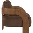 Meridian Furniture Cedra Brown Velvet Performance Fabric Accent Chair