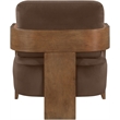Meridian Furniture Cedra Brown Velvet Performance Fabric Accent Chair