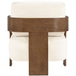 Meridian Furniture Cedra Cream Velvet Performance Fabric Accent Chair