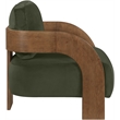 Meridian Furniture Cedra Green Velvet Performance Fabric Accent Chair