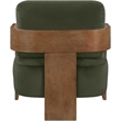 Meridian Furniture Cedra Green Velvet Performance Fabric Accent Chair