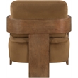 Meridian Furniture Cedra Saddle Velvet Performance Fabric Accent Chair