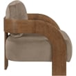 Meridian Furniture Cedra Taupe Velvet Performance Fabric Accent Chair