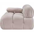 Meridian Furniture Orin Beige Velvet Performance Fabric Modular Chair