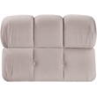 Meridian Furniture Orin Beige Velvet Performance Fabric Modular Chair