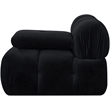 Meridian Furniture Orin Black Velvet Performance Fabric Modular Chair