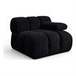 Meridian Furniture Orin Black Velvet Performance Fabric Modular Chair