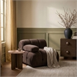Meridian Furniture Orin Brown Velvet Performance Fabric Modular Chair
