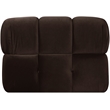Meridian Furniture Orin Brown Velvet Performance Fabric Modular Chair