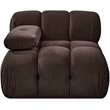 Meridian Furniture Orin Brown Velvet Performance Fabric Modular Chair