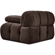 Meridian Furniture Orin Brown Velvet Performance Fabric Modular Chair