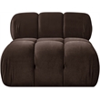 Meridian Furniture Orin Brown Velvet Performance Fabric Modular Chair