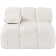 Meridian Furniture Orin Cream Velvet Performance Fabric Modular Chair