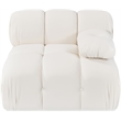 Meridian Furniture Orin Cream Velvet Performance Fabric Modular Chair