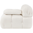 Meridian Furniture Orin Cream Velvet Performance Fabric Modular Chair