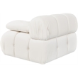 Meridian Furniture Orin Cream Velvet Performance Fabric Modular Chair