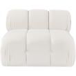 Meridian Furniture Orin Cream Velvet Performance Fabric Modular Chair