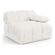 Meridian Furniture Orin Cream Velvet Performance Fabric Modular Chair
