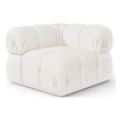 Meridian Furniture Orin Cream Velvet Performance Fabric Modular Corner Chair