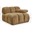 Meridian Furniture Orin Saddle Velvet Performance Fabric Modular Chair